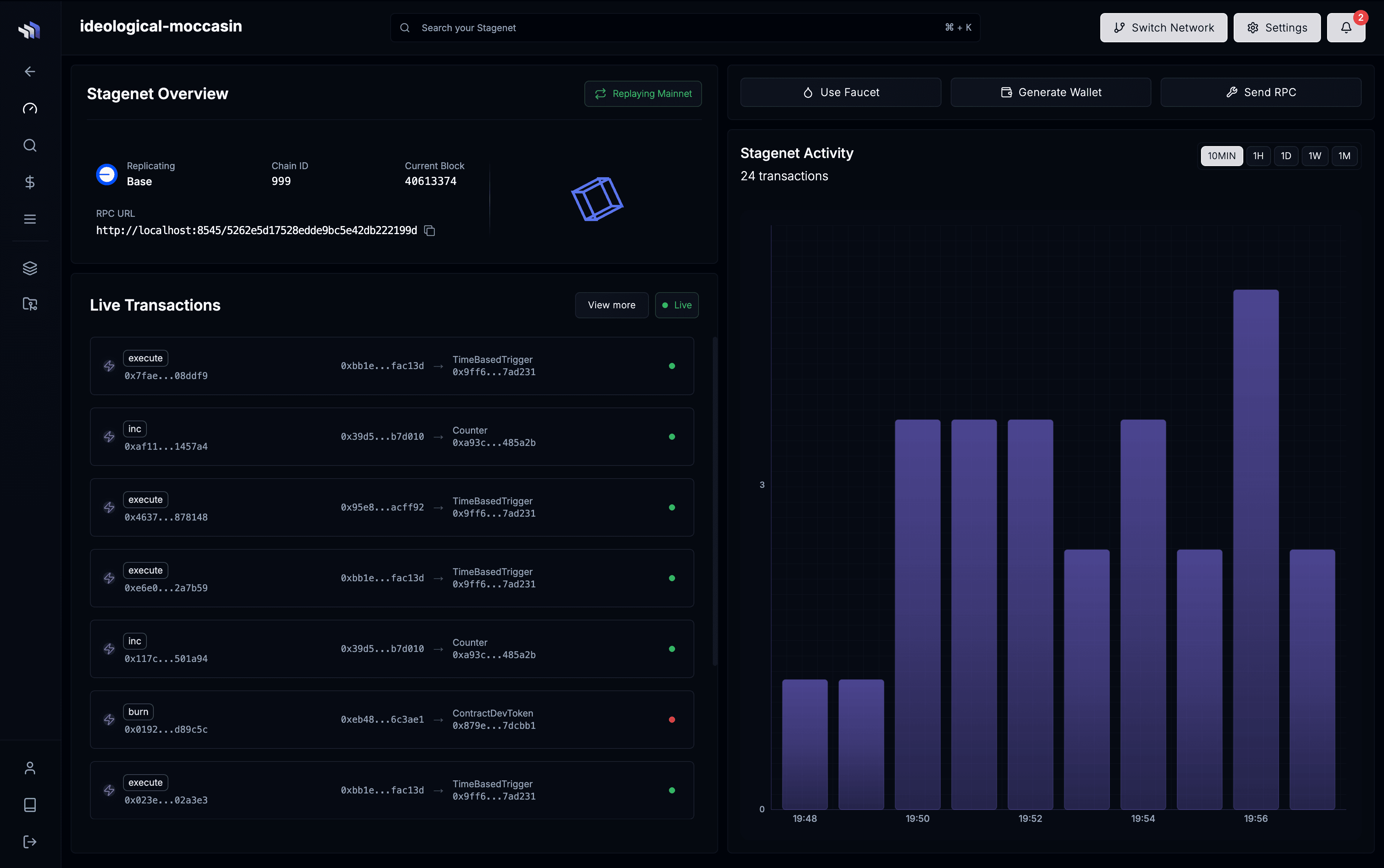 Contract.dev platform screenshot 1