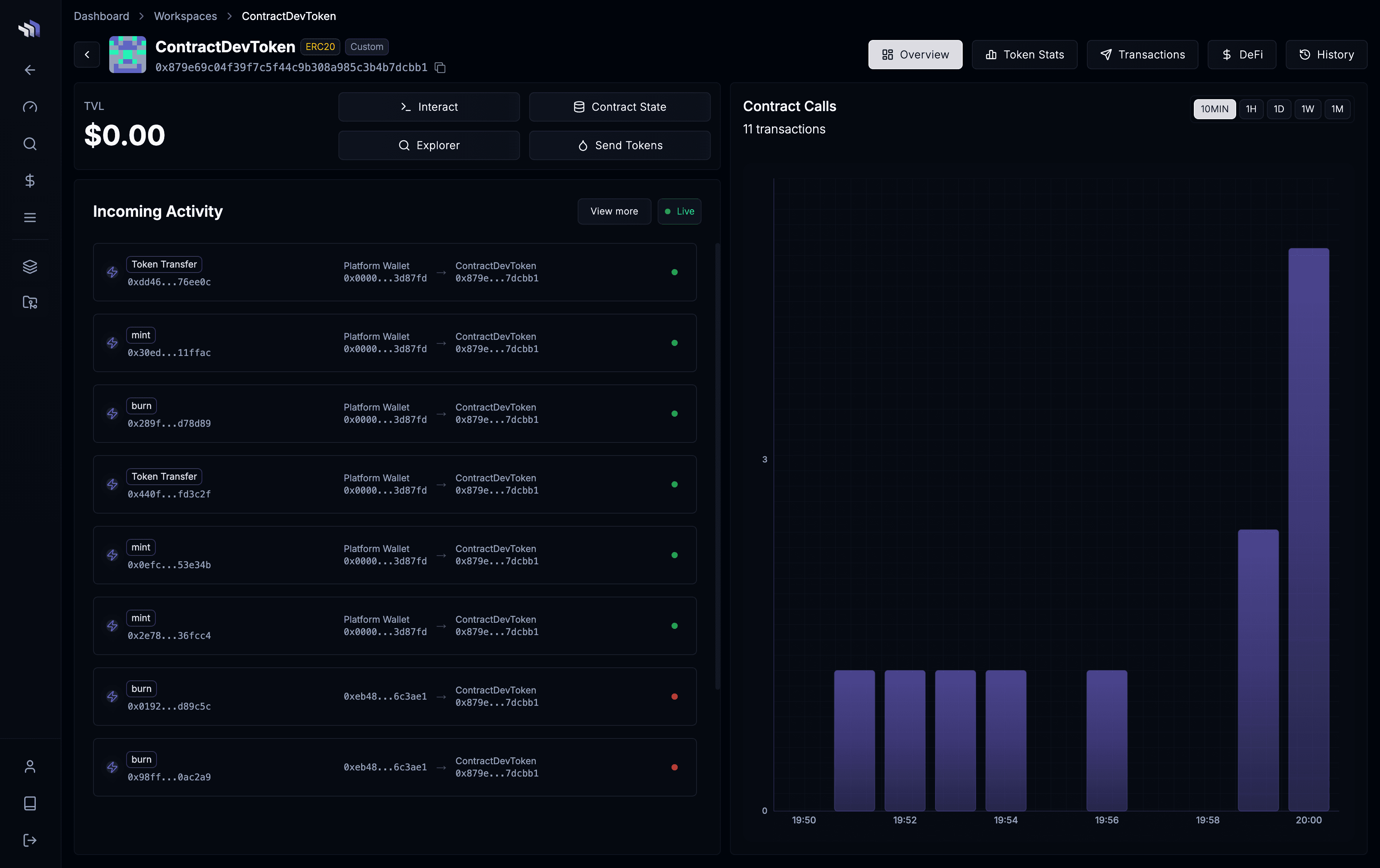 Contract.dev platform screenshot 4